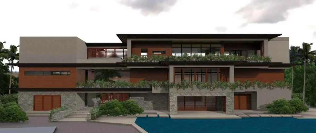 Architectural rendering of the Anna Maria Beachfront residence