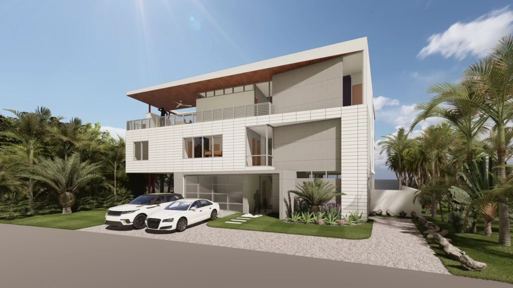Architectural rendering of the Anna Maria Modern residence