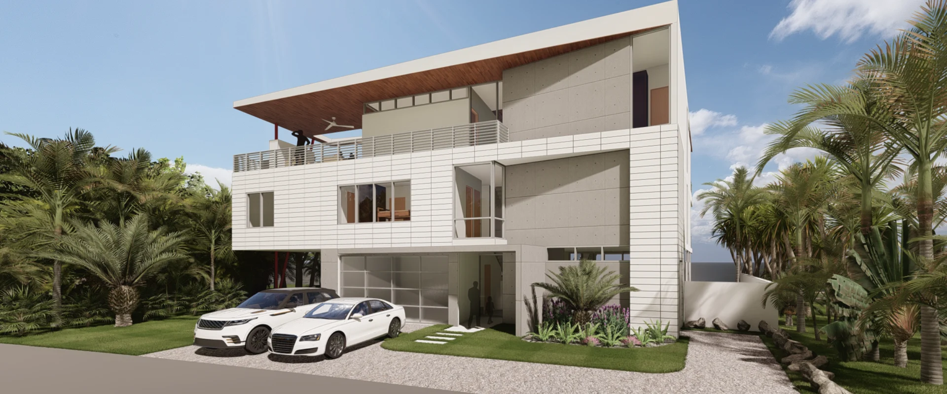 Architectural rendering of the Anna Maria Modern residence