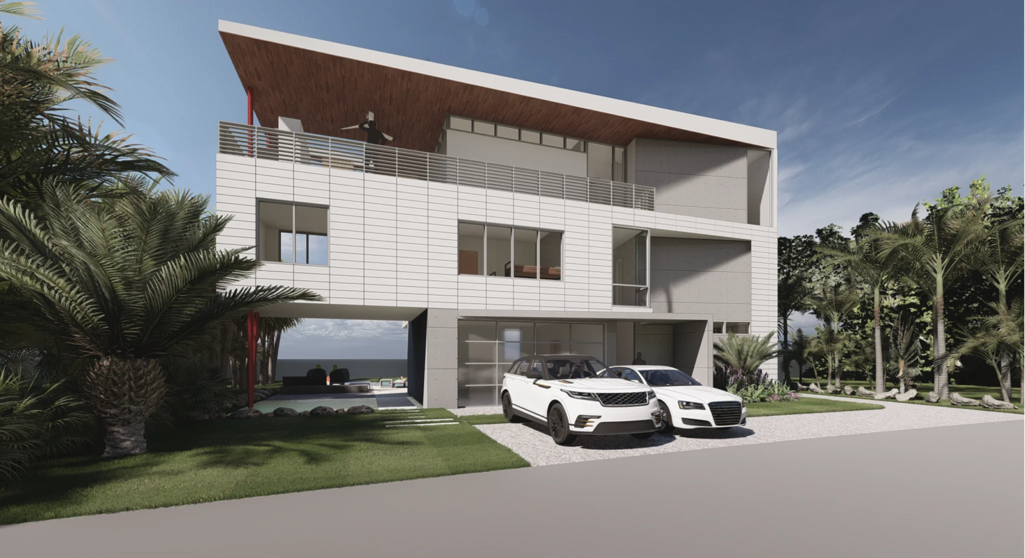 Architectural rendering of the Anna Maria Modern residence